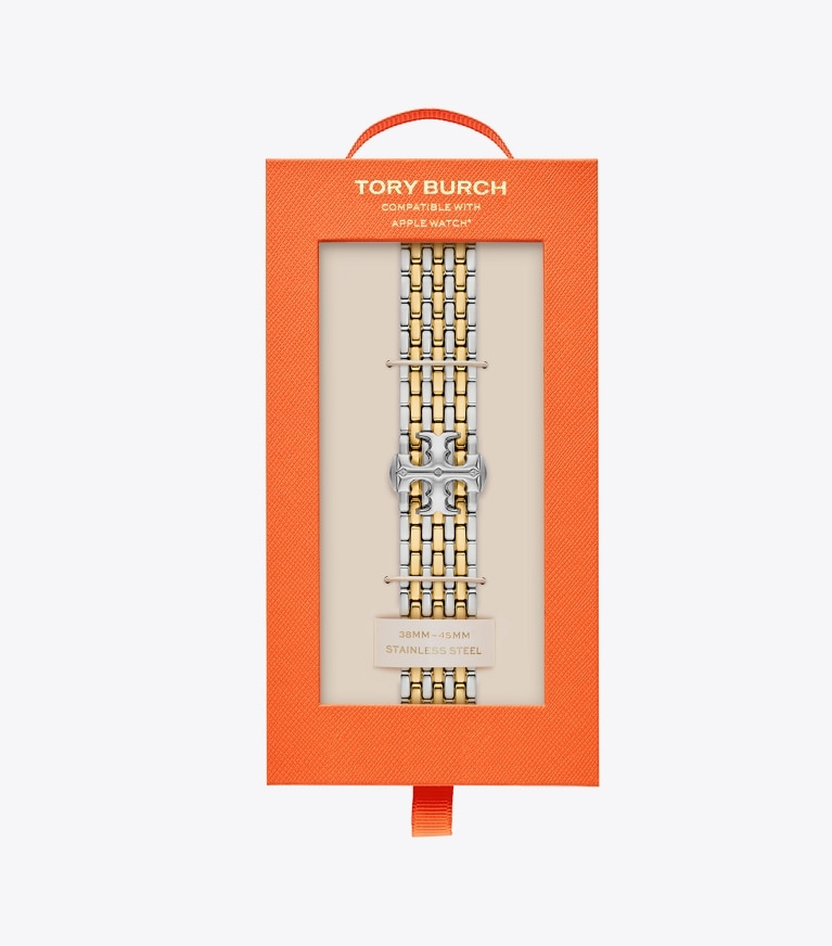 Tory Burch designer smart watches Eleanor Band for Apple Watch® in TWO-TONE front