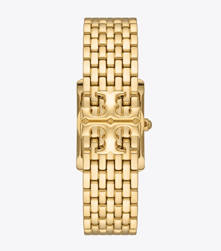 Tory Burch designer strap watches Eleanor Watch in IVORY/GOLD back
