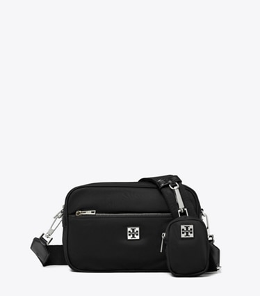 Tory Burch designer shoulder bags Virginia Crossbody Bag in Black front