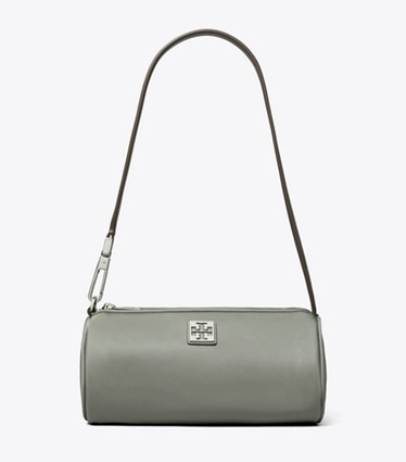 Tory Burch designer shoulder bags Virginia Cylinder Bag in Shale Rock front